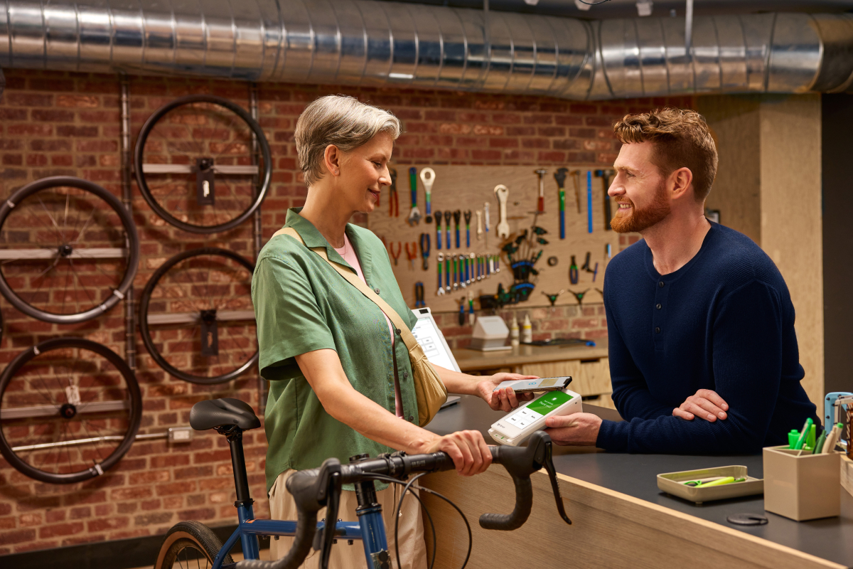 Bike shop clover payment