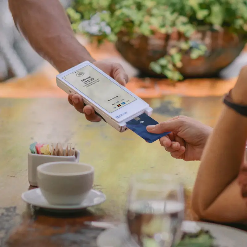 clover payment coffe shop
